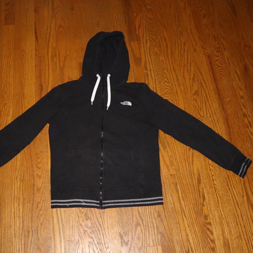 North Face Black Zip Up Hoodie